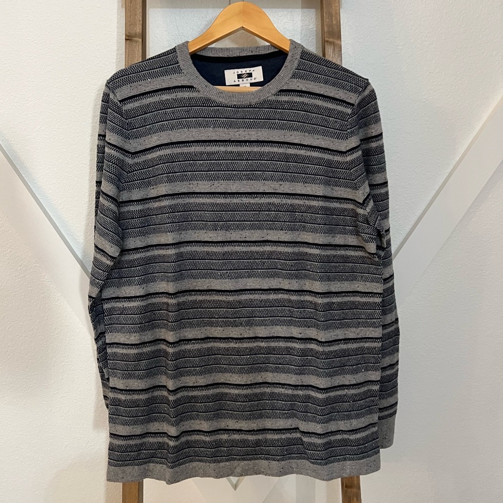 NWT Grey & Black Striped Men’s Sweater